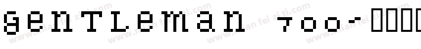 Gentleman 700字体转换